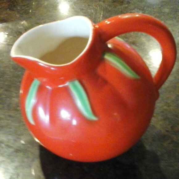 Antique Branded Tomato Ball Pitcher - Picture 1 of 1